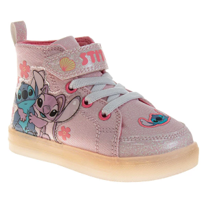 Josmo Disney Stitch High Top Light Up Sneakers sneakers-athletic-shoes Toddler 8T Regular Pink