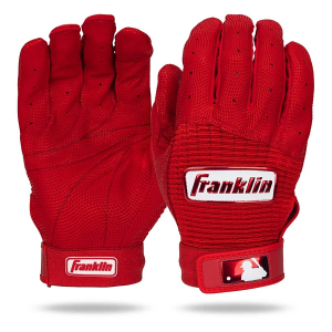 Men's Franklin MLB Pro Classic Baseball Batting Gloves Red Medium