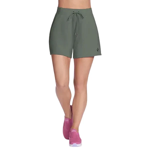 Women's Skechers Skechluxe Elevate Shorts Large Taupe/Olive