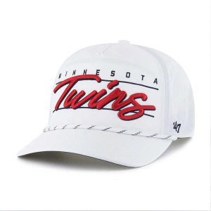 Minnesota Twins 47 Brand Condor Hitch Adjustable Hat One Size White