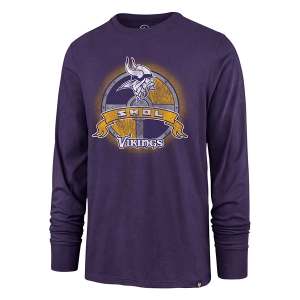 Minnesota Vikings 47 Brand Regional Rival Long Sleeve T-Shirt Small Purple