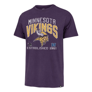 Minnesota Vikings 47 Brand Turned Up T-Shirt XLarge Purple