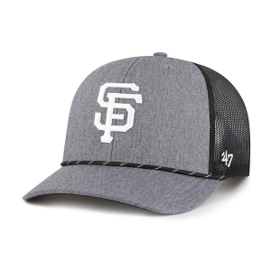 San Francisco Giants 47 Brand Carbon Rope Adjustable Hat One Size Chrome