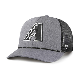 Arizona Diamondbacks 47 Brand Carbon Rope Adjustable Hat One Size Chrome