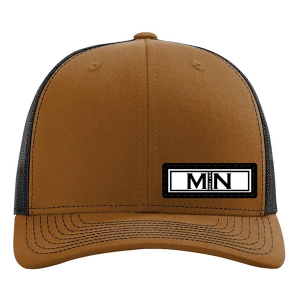 Men's Park Bench Apparel Minnesota Side Initial Snapback Hat One Size Carmal Black