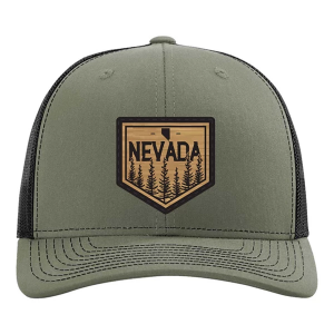 Men's Park Bench Apparel Nevada Tree Snapback Hat One Size Green Black