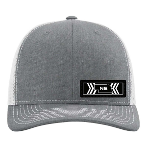 Men's Park Bench Apparel Nebraska Side Outline Snapback Hat One Size Grey Heather White