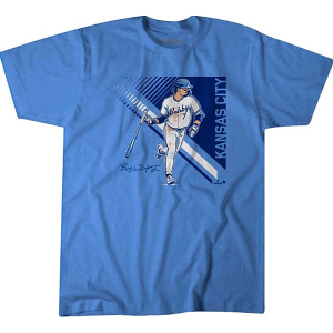 Kansas City Royals Bobby Witt Jr Superstar 2.0 T-Shirt 2XLarge Light Blue