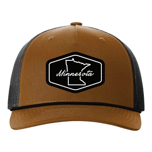 Men's Park Bench Apparel Minnesota State Rope Snapback Hat One Size Caramel Black