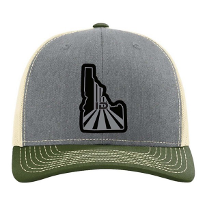 Men's Park Bench Apparel Idaho Outline Snapback Hat One Size Heather Birch Olive