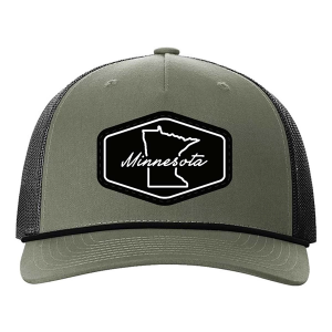 Men's Park Bench Apparel Minnesota State Rope Snapback Hat One Size Loden Black