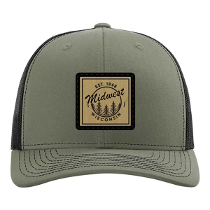 Men's Park Bench Apparel Midwest Wisconsin Square Snapback Hat One Size Lodon