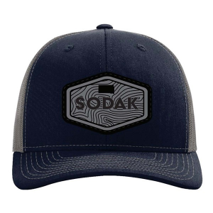 Men's Park Bench Apparel SODAK Topo Snapback Hat One Size Navy