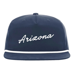 Men's Park Bench Apparel Arizona Rope Snapback Hat One Size Navy White