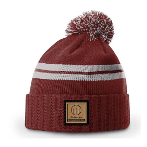Men's Park Bench Apparel Nebraska Pom Beanie One Size Red