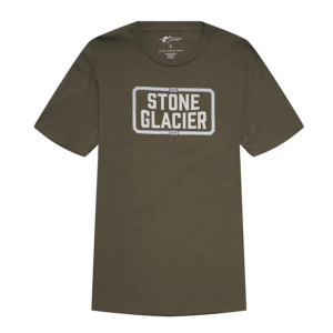Men's Stone Glacier Plate T-Shirt Medium Green