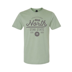 Women's 218 Clothing North Star State Minnesota T-Shirt Large Sage