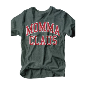 Women's Ruby's Rubbish Momma Claus T-Shirt Medium Heather Forrest