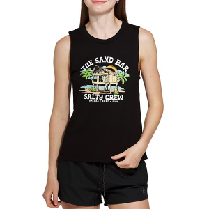 Women's Salty Crew The Sand Bar Crew Neck Tank Top XLarge Black