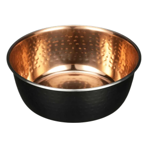 Neater Feeder Hammered Copper Finish Dog Bowl