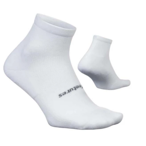 Men's Feetures High Performance Quarter Running Socks Large White Singles
