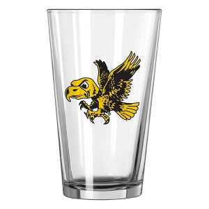 Logo Brands Iowa Hawkeyes Retro Gameday Pint Glass