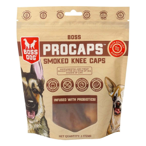 Boss Dog Smoked Knee Cap w/Probiotics Dog Bone
