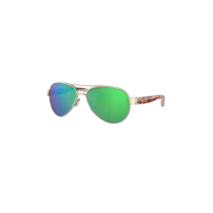 Women's Costa Del Mar Costa Del Mar Loreto Polarized Sunglasses Polarized Sunglasses Rose Gold/Green Mirror Polarized Polycarbonate