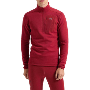 Men's Arc'teryx Rho Heavyweight 1/2 Zip Long Sleeve Base Layer 2XLarge Bordeaux