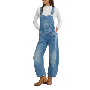 Women's Free People We The Free Good Luck Barrel Overalls