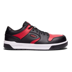 Men's KEEN Utility Overton Carbon Fiber Toe Work Shoes sneakers-athletic-shoes 8.5 Regular Salsa/Black