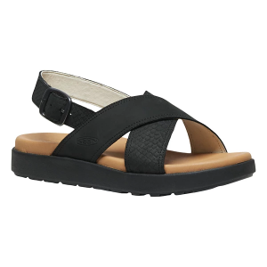 Women's KEEN Elle Luxe Cross Strap Sandals 9.5 Black/Black