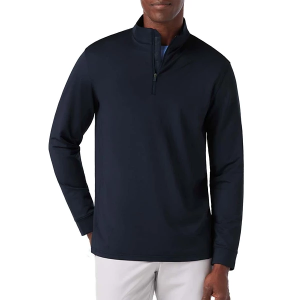 Men's Mizzen+Main Highland 1/4 Zip Pullover Small Navy