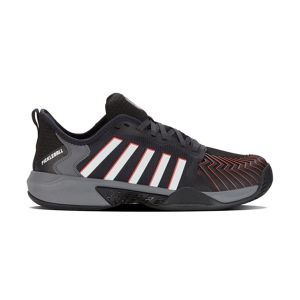 Men's K-Swiss Supreme Pickleball Shoes sneakers-athletic-shoes 11 Regular Jet Black/Steel Gray/Spicy Orange