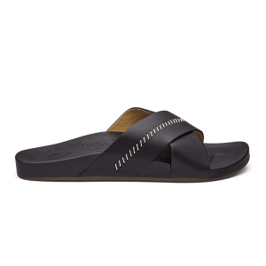 Women's OluKai Kipea Olu Sandals 11 Black / Black