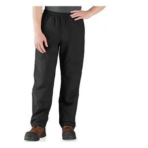 Men's Carhartt Storm Defender Relaxed Fit Lightweight Rain Pants Medium Black
