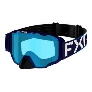 FXR Snowmobile Goggles Blue Maverick Snowmobile