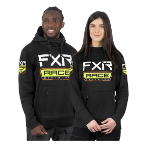 FXR Unisex Race Div Tech Snowmobiling Hoodie 2XLarge Black/High-Vis