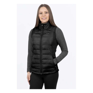 Women's FXR Phoenix Quilted Full Zip Snowmobiling Vest Large Black