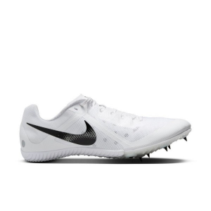 Adult Nike Zoom Rival Track Spikes M7/W8.5 White/Black/Metallic Silver
