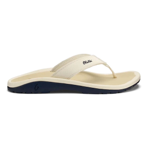 Men's OluKai Ohana Flip Flop Sandals 17 White Sand/Deepest Depths