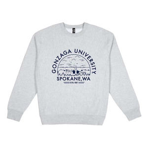 Gonzaga Bulldogs USCAPE Crew Small Grey Heather
