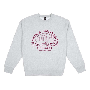 Loyola Ramblers USCAPE Crew Small Grey Heather