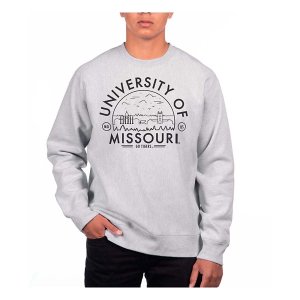 Missouri Tigers USCAPE Crew Small Grey Heather