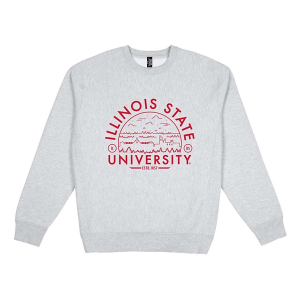 Illinois State Redbirds USCAPE Crew Small Grey Heather