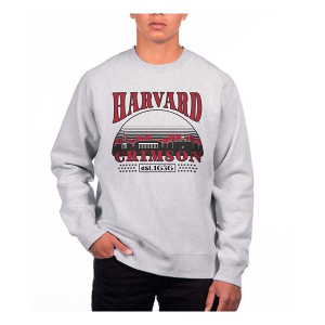 Harvard Crimson USCAPE Crew Small Grey Heather