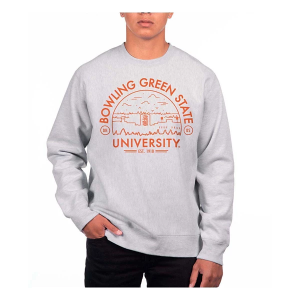 Bowling Green Falcons USCAPE Crew Small Grey Heather