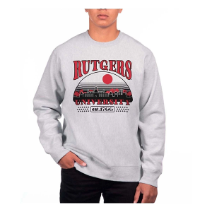Rutgers Scarlet Knights USCAPE Crew Small Grey Heather