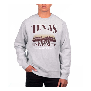 Texas State Bobcats USCAPE Crew Small Grey Heather