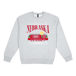 Nebraska Cornhuskers USCAPE Crew Small Grey Heather